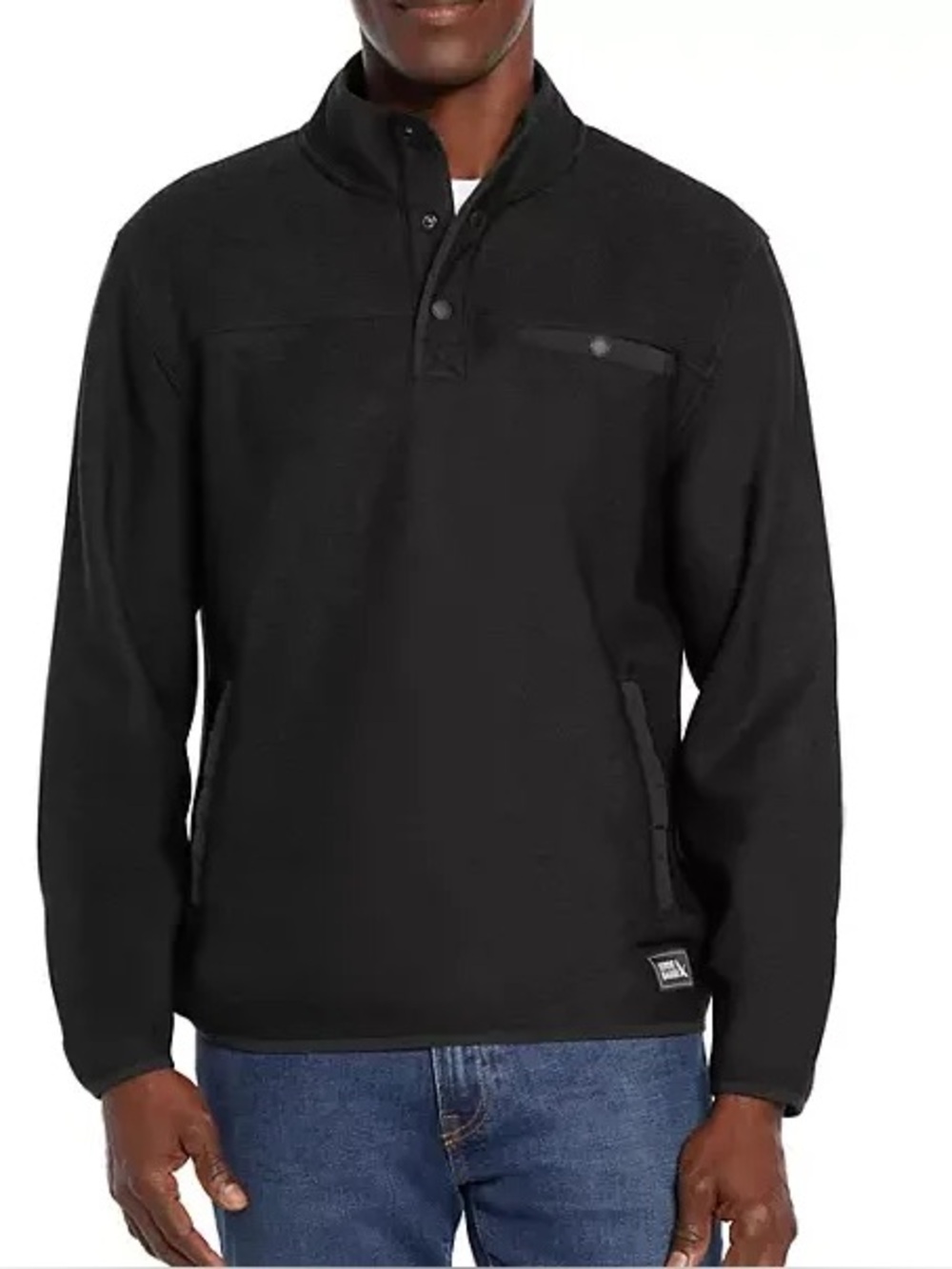 Eddie Bauer Men's Sweater Fleece Pullover Size Small H. Black XL Nwt